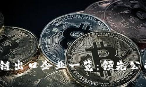 2023年区块链出口企业一览：领先公司和行业前景